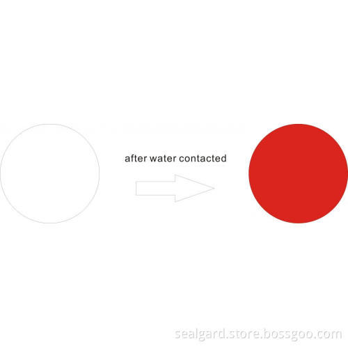 water sensitive label
